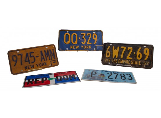 Collection Of Vintage Liscense Plates