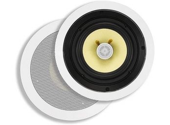 Pair Of Monoprice 2-Way In-Ceiling Speakers 6.5 Inch Caliber Speakers