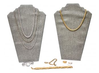 Assortment Of Women's Fine Jewelry- Joan Rivers Classic Collection Bracelet, 18K GE Ring, Monet  And More!