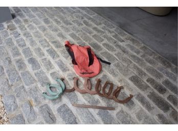 Collection Of Horseshoes With Carrying Bag