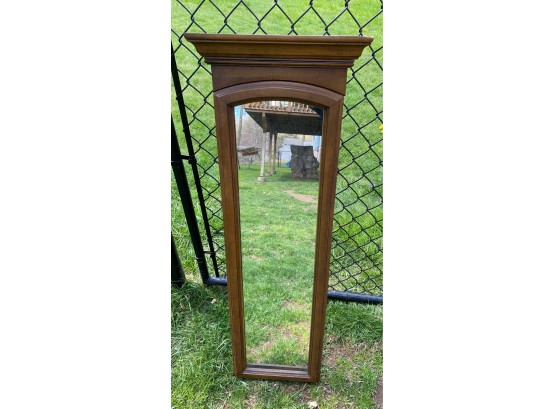 Tall, Wood-Framed Mirror