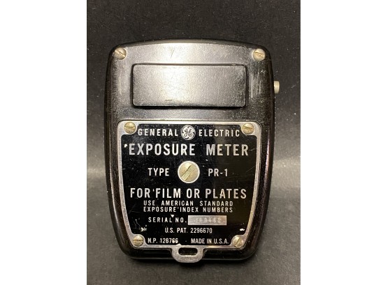 Vintage 1952 General Electric Exposure Meter Type PR-1