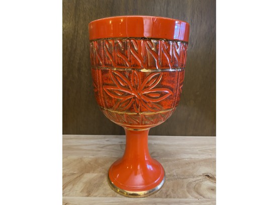 Gorgeous Vintage Italian Ceramic Footed Vase/Planter