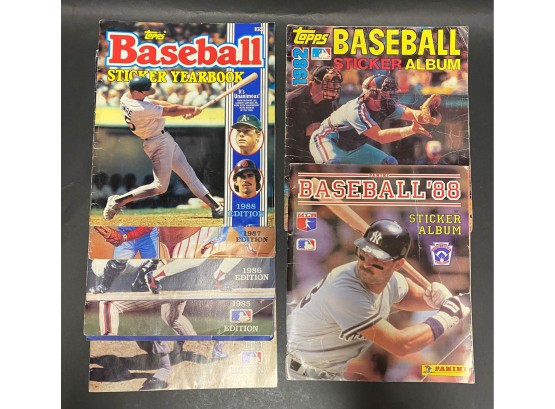 1980s Collectible Baseball Sticker Albums
