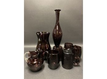 Vintage Amethyst Glass Collection