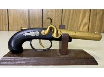 Unique Lighter In The Form Of An Antique Hand Gun