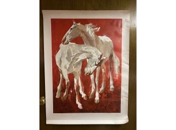 Art Print: White Horses By Ricardo Renys