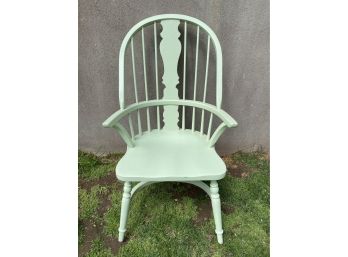 Solid & Sturdy Windsor Chair, Mint Green