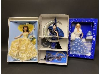 Collectible Barbies: Summer Splendor, Moon Goddess & Snow Sensation