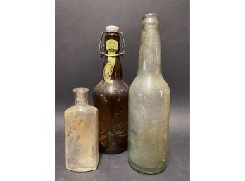 Three Old Bottles