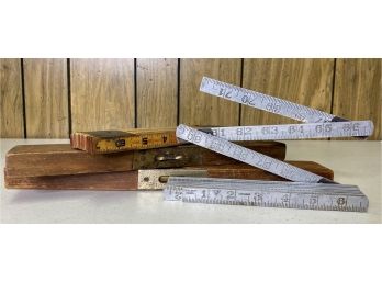 Vintage Tools: Folding Rules & Levels
