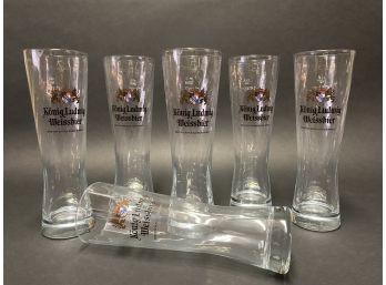 Unique Imported Konig Ludwig German Beer Glasses