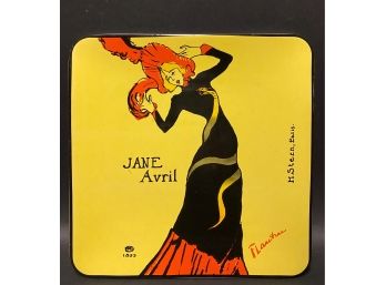 Vintage Toulouse-Lautrec 'Jane Avril' Ceramic Platter