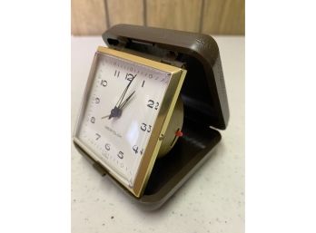 Vintage 1970s Westclox Travel Clock