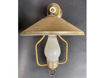 Vintage Brass Single-Pendant Lamp