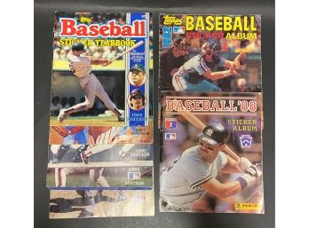 1980s Collectible Baseball Sticker Albums