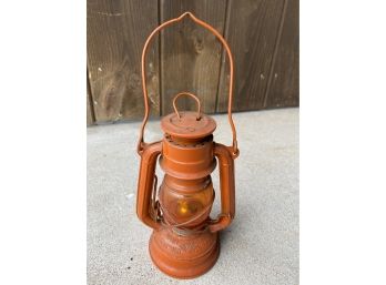 Vintage Winged Wheel #350 Orange Lantern