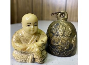 Tiny Buddha & Thai Temple Bell