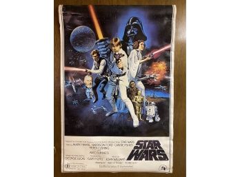 Original 1977 Star Wars Movie Poster, Litho