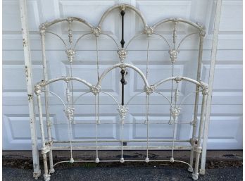Antique Victorian Iron & Brass Bed