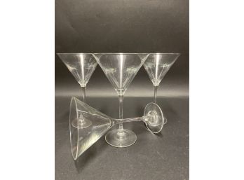 Set Of Four Martini Glasses