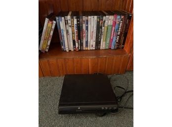 Lot Of DVDs And CD/DVD Player