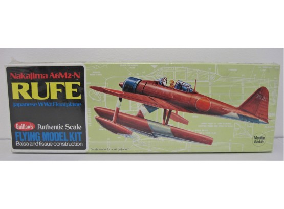 Guillow's Nakajima A6M2-N Rufe Japanese WW3 Floatplane Flying Model Kit. Factory Sealed