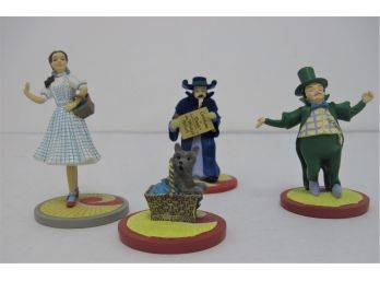 Group Of 4 Wizard Of Oz  Enesco Turner Entertainment  Cake Toppers  With Dorothy & Toto