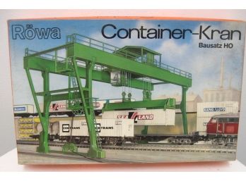 Rare Made In Germany Rowa HO Scale Container Kran Model Kit 5200 Never Assembled