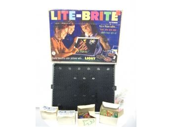 Vintage 1967 Hasbro Lite Brite With Original Box