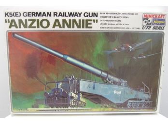 Hasegawa Minicraft K5(E) German Railway Gun Anzio Annie Kit 1:72 Scale - New Sealed