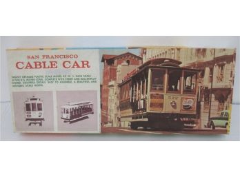 Vintage 1967 Hawk San Francisco Cable Car Model Kit  517  Never Assembled