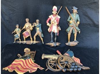 Sexton Cast Aluminum Army, Betsy Ross, Cannon, Band