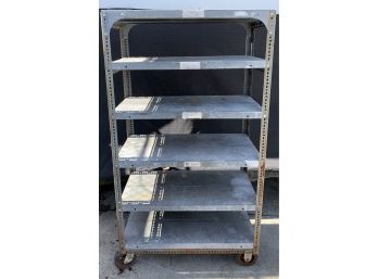 Stainless 6 Tier Shelf On Casters