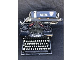 Vintage Royal Typewriter, Glass Sides