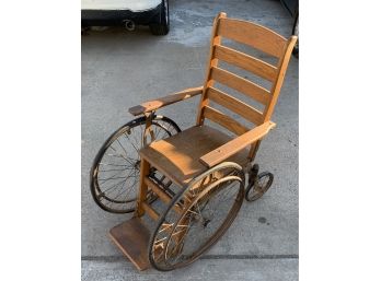 The Colson Company Antique Wood Wheelchair, Model C200M