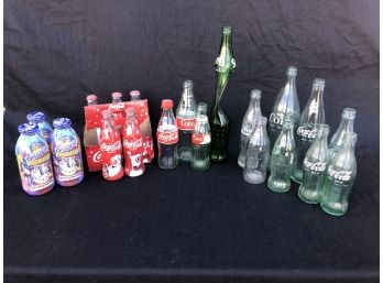 Assorted Coca-Cola, Sprite & Snapple Bottle Lot
