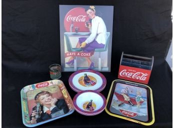 Coca-Cola Collectible Plate & Other Items Lot