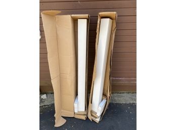 2 Permaporch 54' White PVC Deck Newells