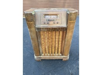 Vintage Floor Tube Console Radio