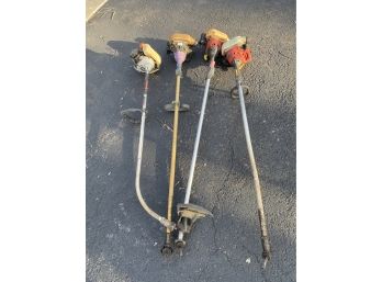 Collection Of Gas Weed Trimmers