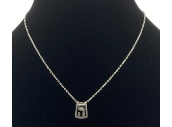 Hebrew Alphabet Pendant 925 Necklace