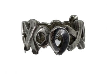 Tiffany & Co. Sterling XOXO Ring, Sz. 6.25