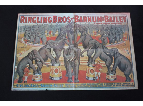 Vintage 1927 Ringling Brothers Poster