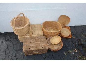 Collection Of Wicker  Baskets