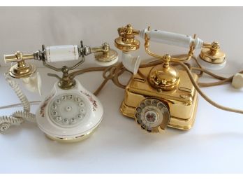 Vintage French Style Rotary Phones