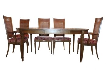 Beautiful Dining Table With 8 Chairs & Additional Leaves