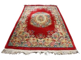 Lovely Hand Made Chinese Oriental Rug, Aubusson Design