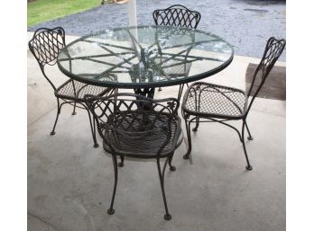 Beautiful Wrought Iron Table & Chairs