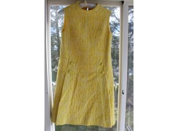 Groovy Yellow Vintage Dress
